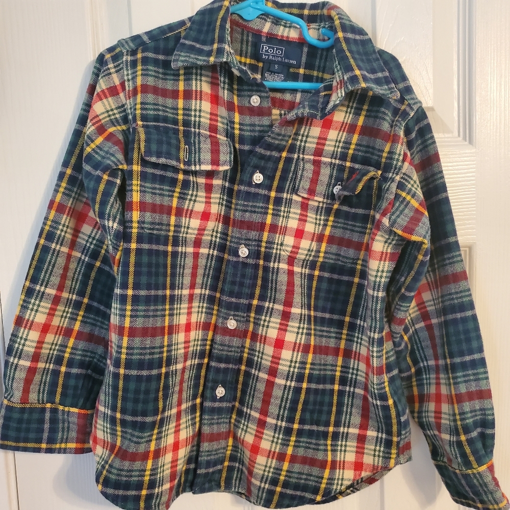 Boy's 5 Polo Ralph Lauren long sleeve flannel